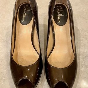 Cole Haan Brown Patent Leather Pumps